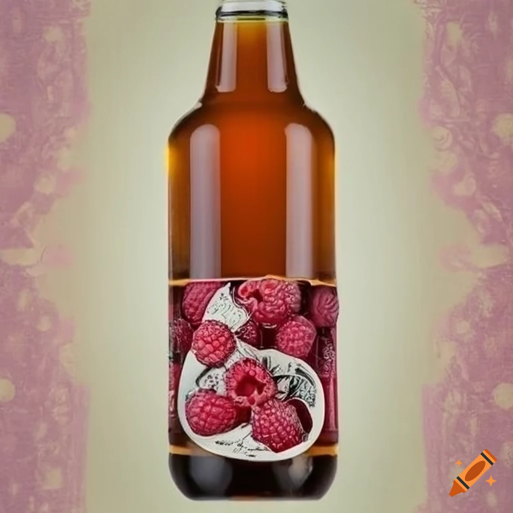 sour raspberry beer label