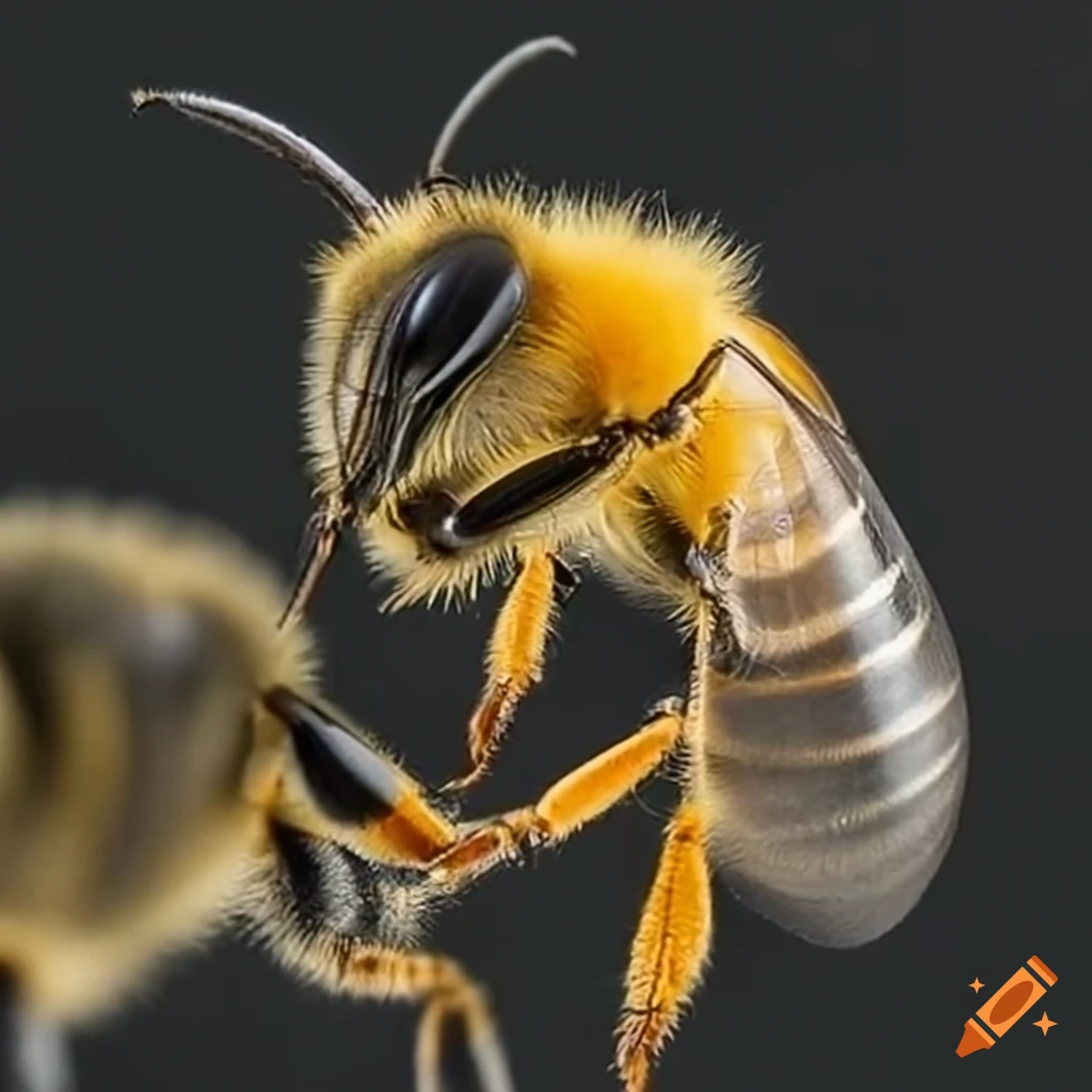 a-bee-on-a-flower-on-craiyon