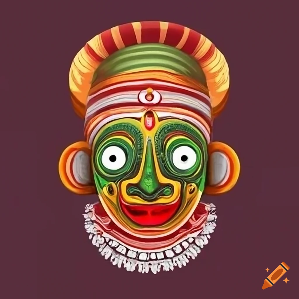 Kathakali icon vector. Trendy flat kathakali icon from india collection  isolated on white background. Vector illustration can be used for web and  mobile graphic design, logo, eps10 Stock Vector | Adobe Stock