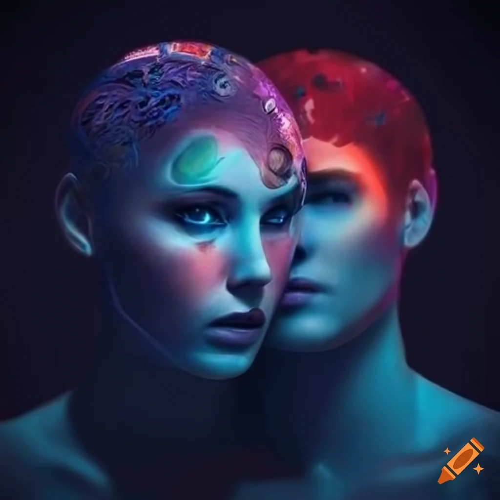 futuristic-artwork-of-two-faces-in-a-universe-of-love-symbols-on-craiyon