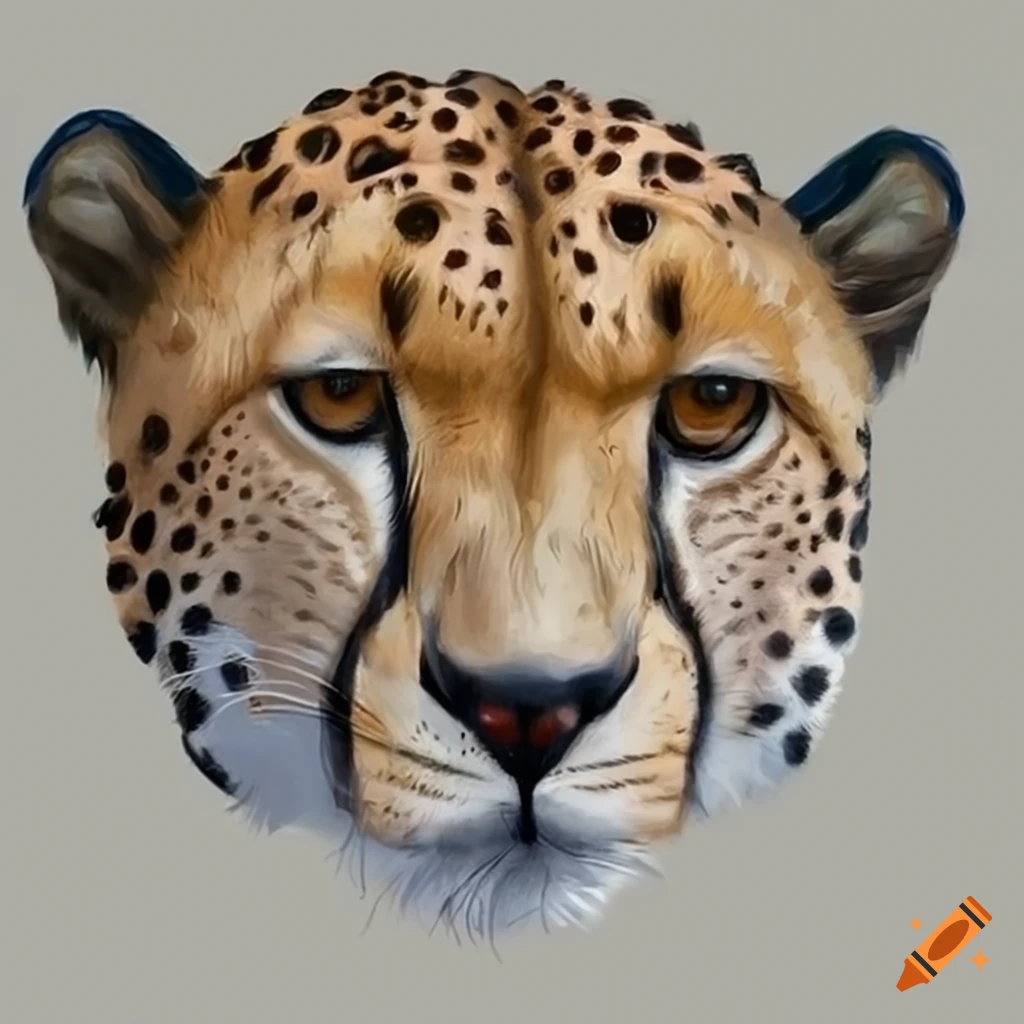 S.A.V.I 3D Temporary Tattoo Roaring Human Cheetah Face Design Size 21 x 15  cm, Black, 10 g : Amazon.in: Beauty