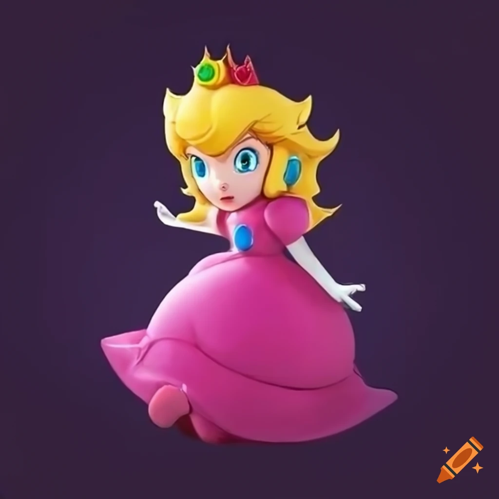 Princess Peach character illustration