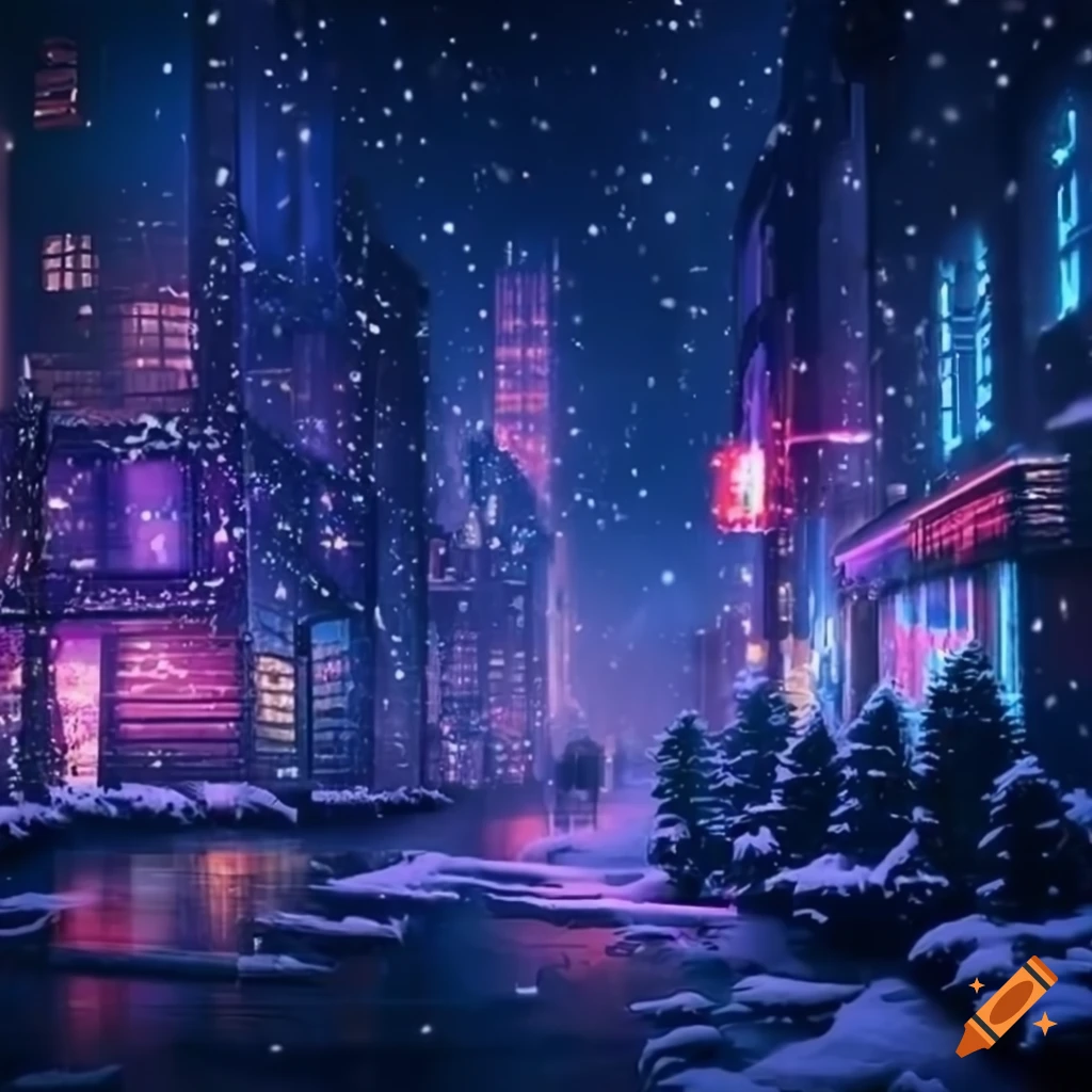 Snowy City Wallpaper snowy-city-wallpaper