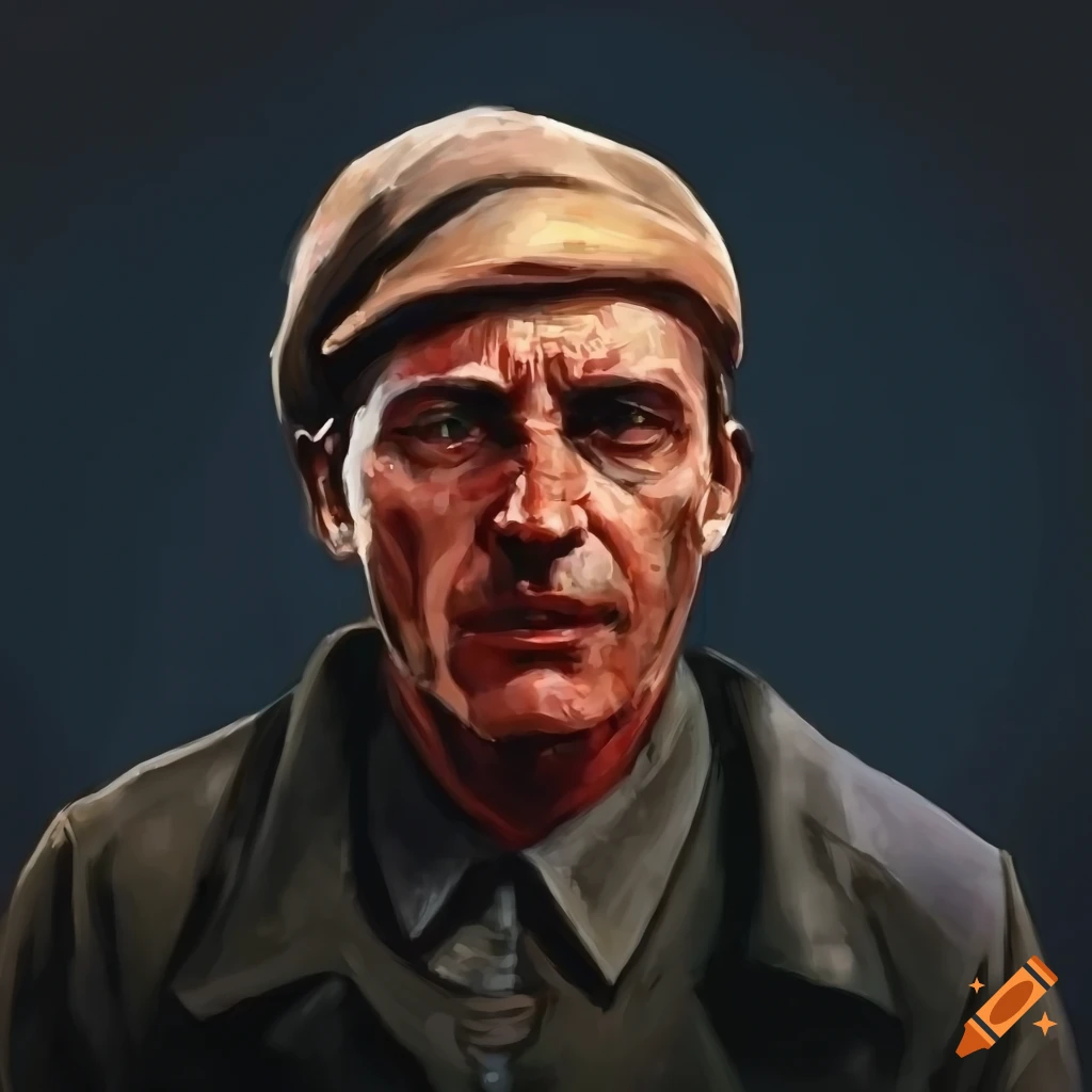 Portrait Of A Factory Worker From East Germany On Craiyon