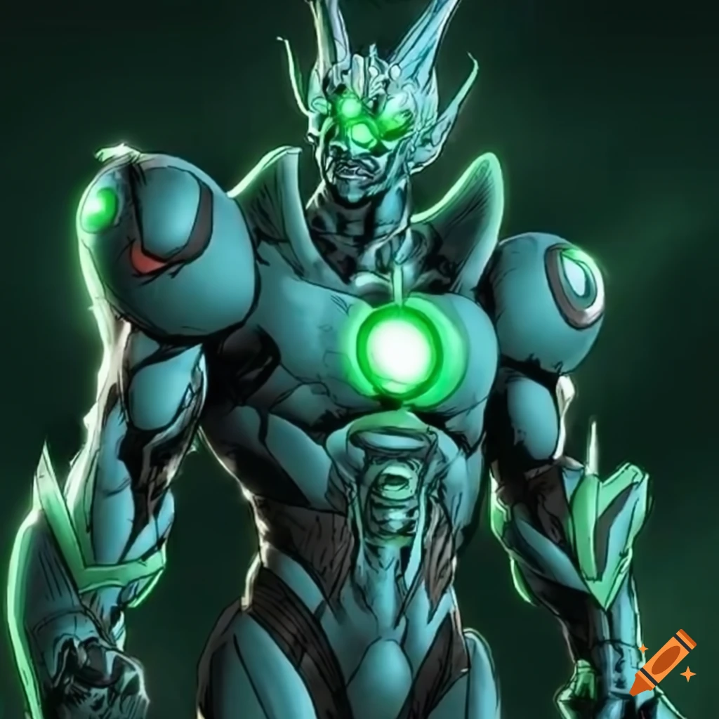 illustration of Guyver and Green Lantern