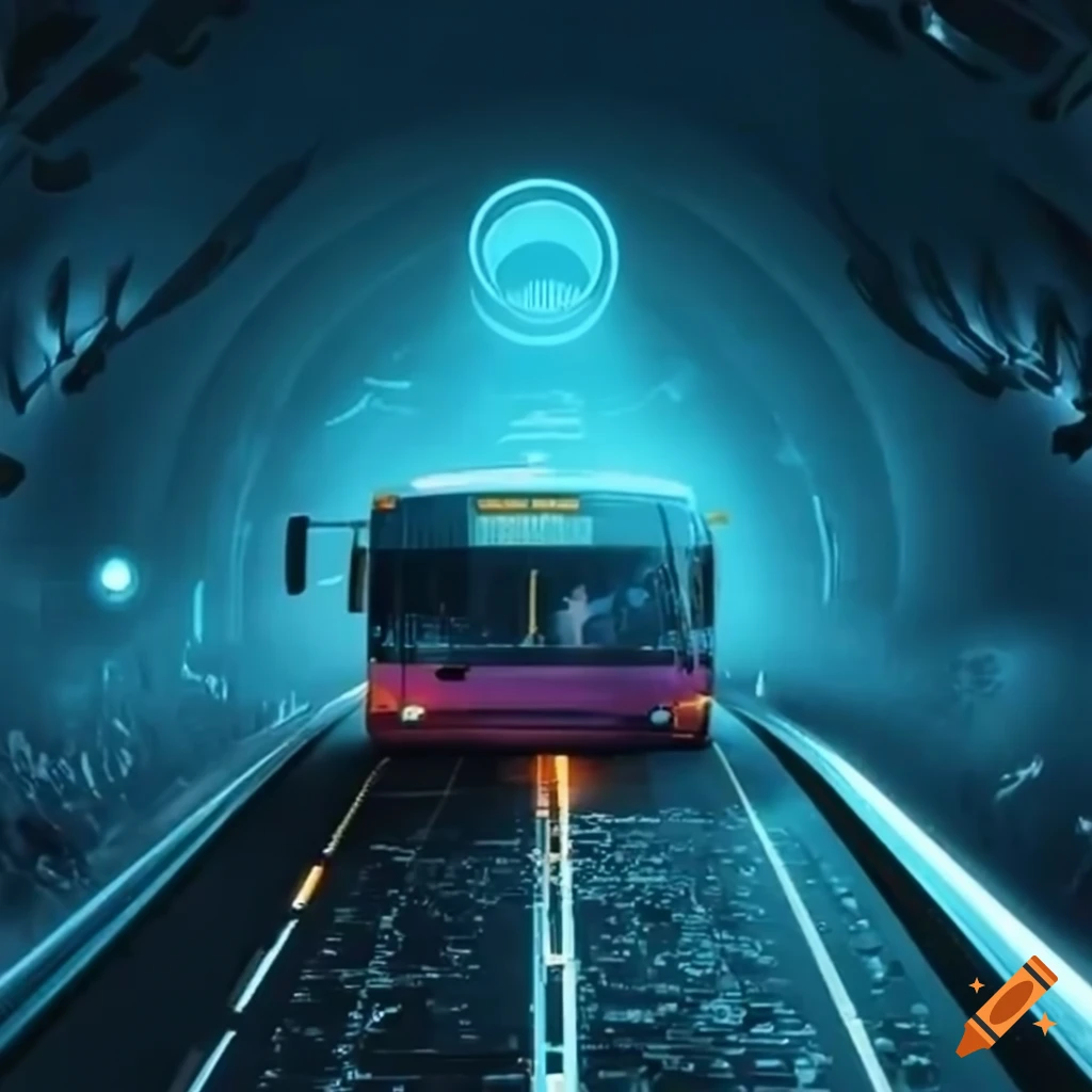 bus representing the journey to learn AI