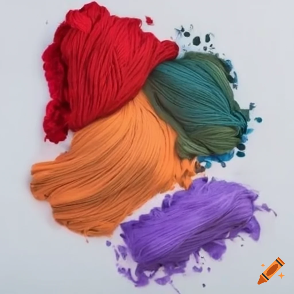 vibrant colored dye