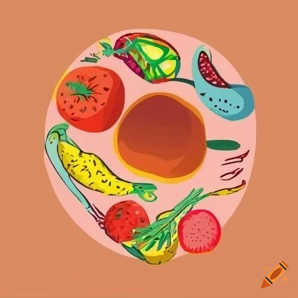picasso-style-drawing-of-fruit-and-vegetables-on-forks-on-craiyon