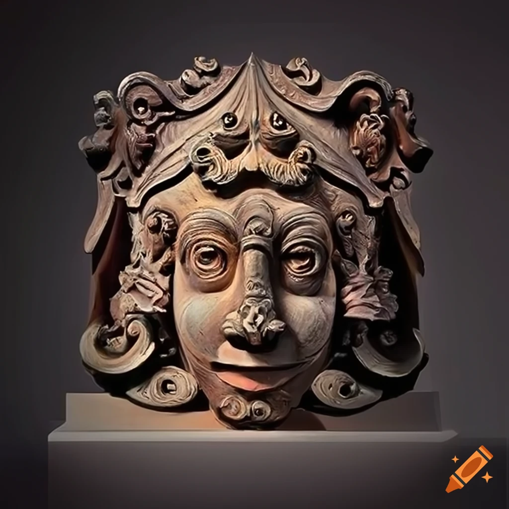 stunning gemstone motif carving in architectural style