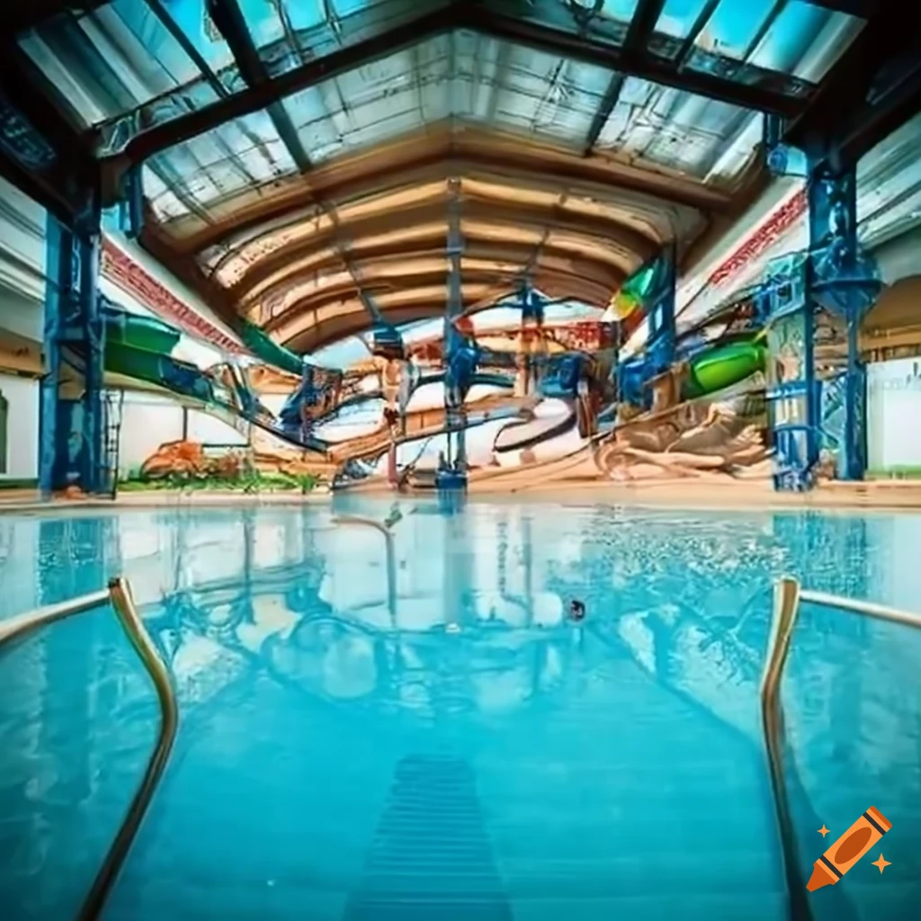 indoor waterpark with no people