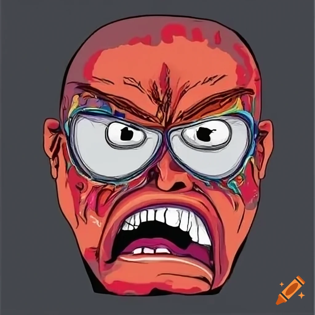 Expressive Photo Portraying A Mix Of Anger Nostalgia Humor And expressive-photo-portraying-a-mix-of-anger-nostalgia-humor-and