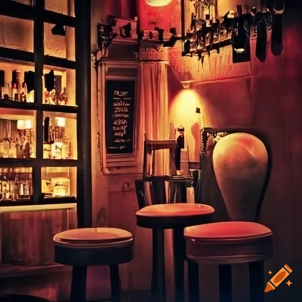 image of a stylish speakeasy bar