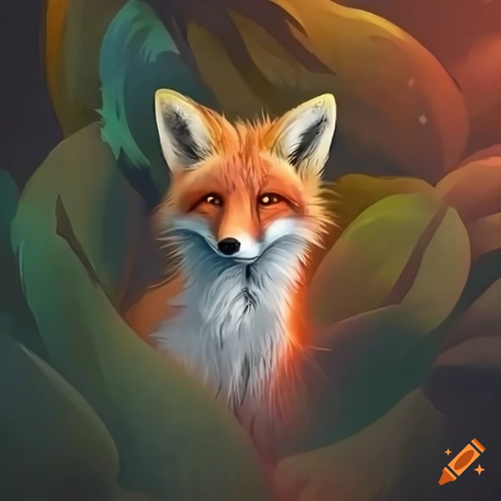 realistic photo of a fox in nature