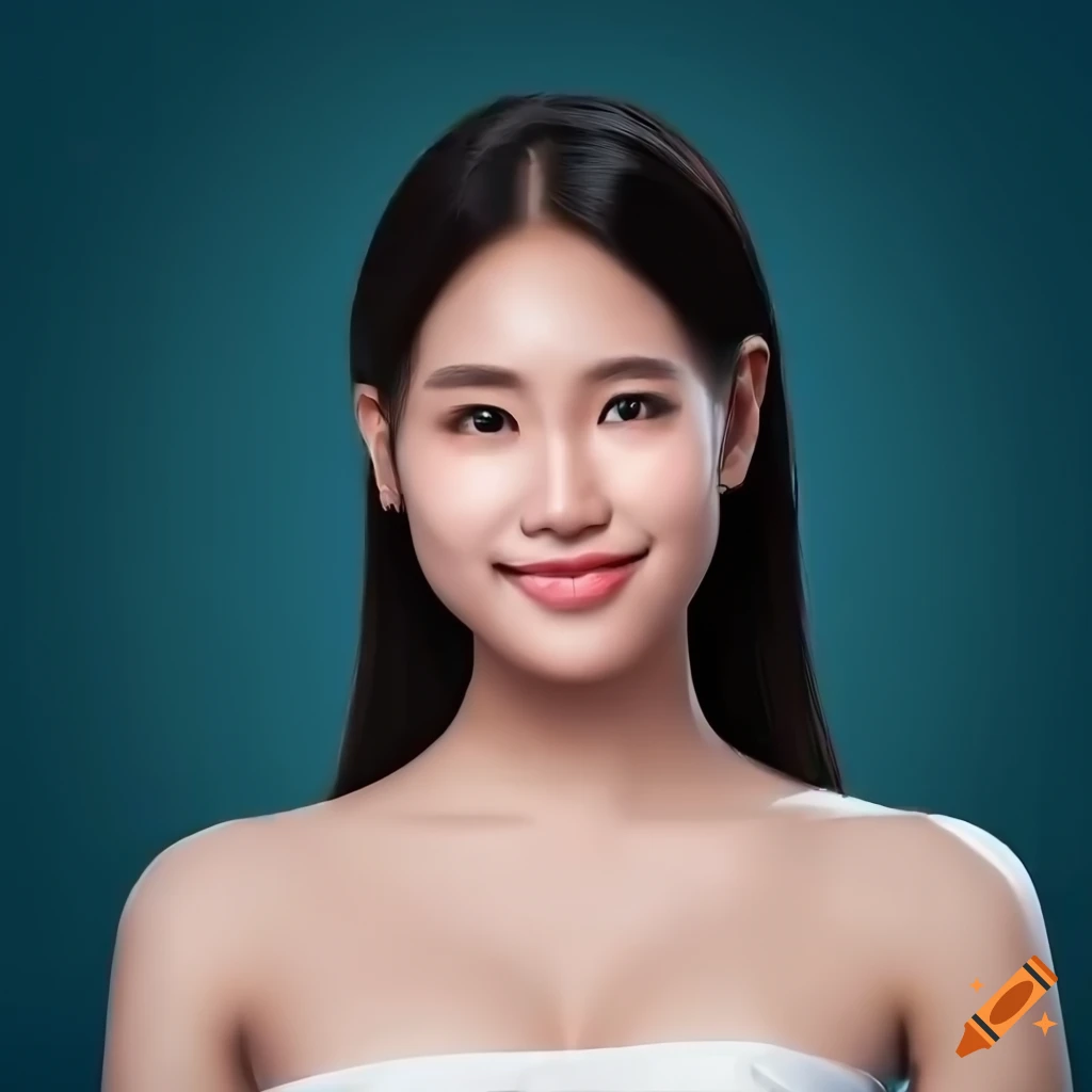 high resolution portrait of a beautiful Asian woman