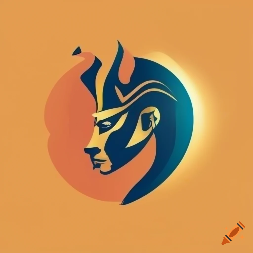 2d vector logo of a sphinx on Craiyon