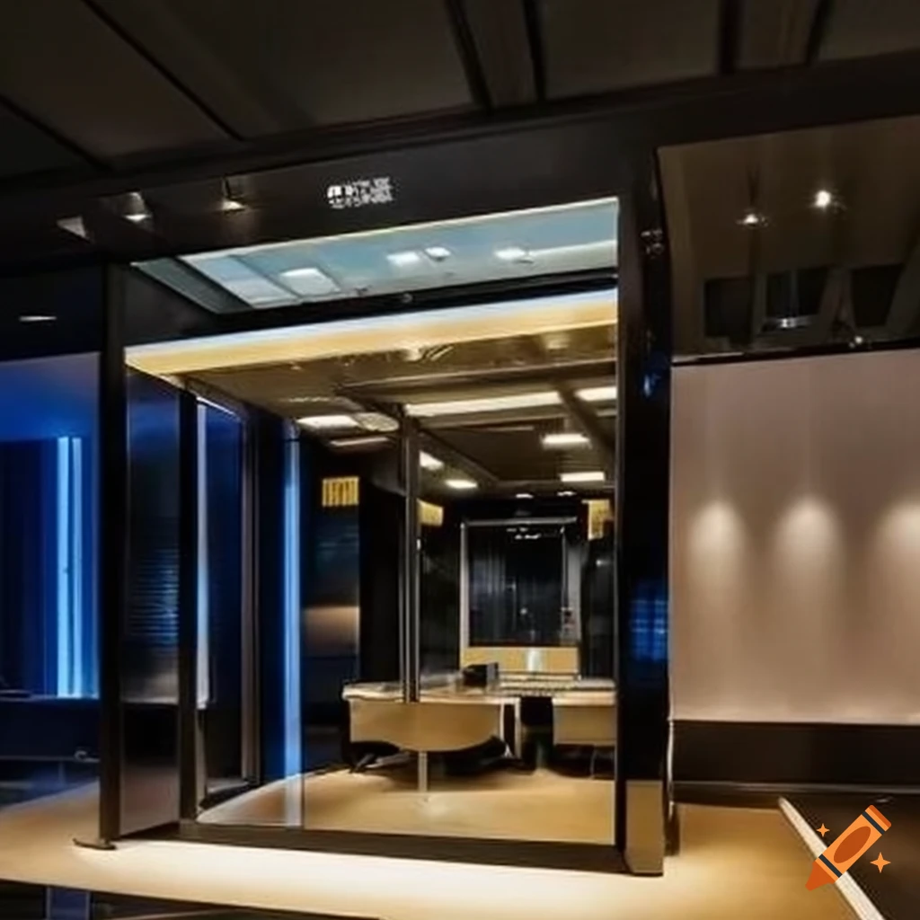 Luxury stainless steel office furniture on Craiyon