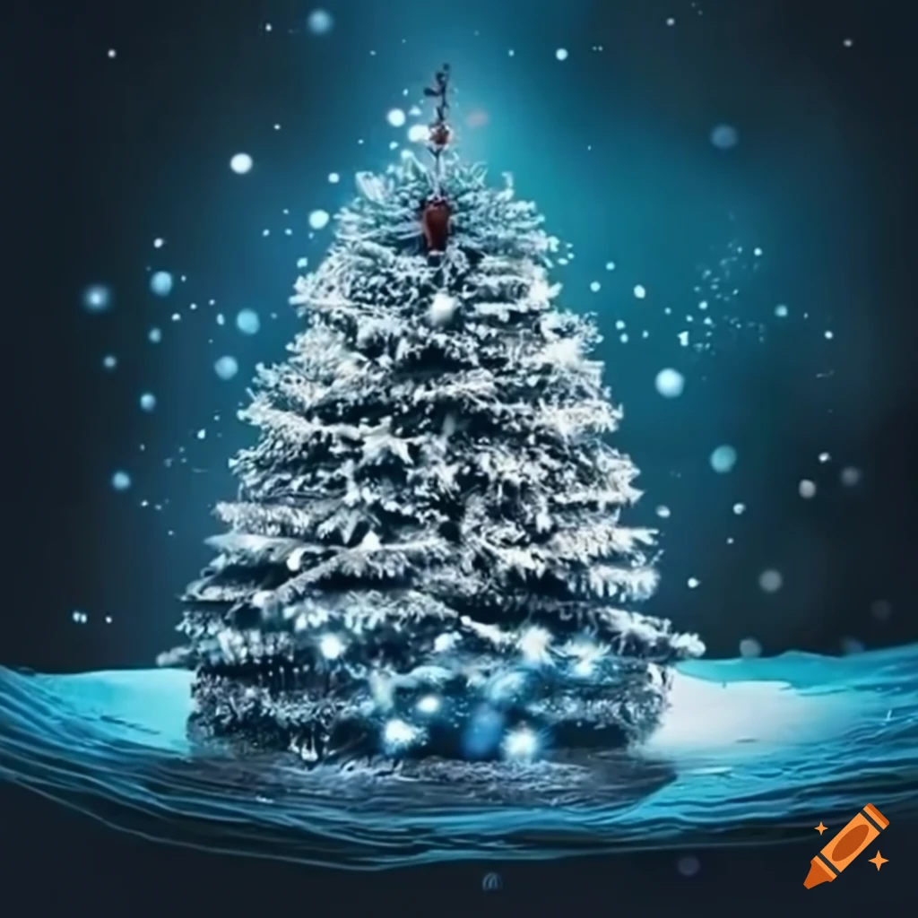 Christmas tree decoration on Craiyon