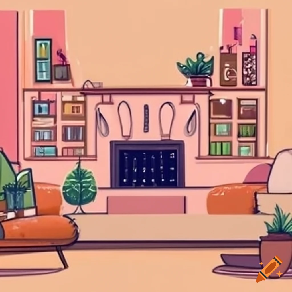 Cozy Living Room Interior Design On Craiyon