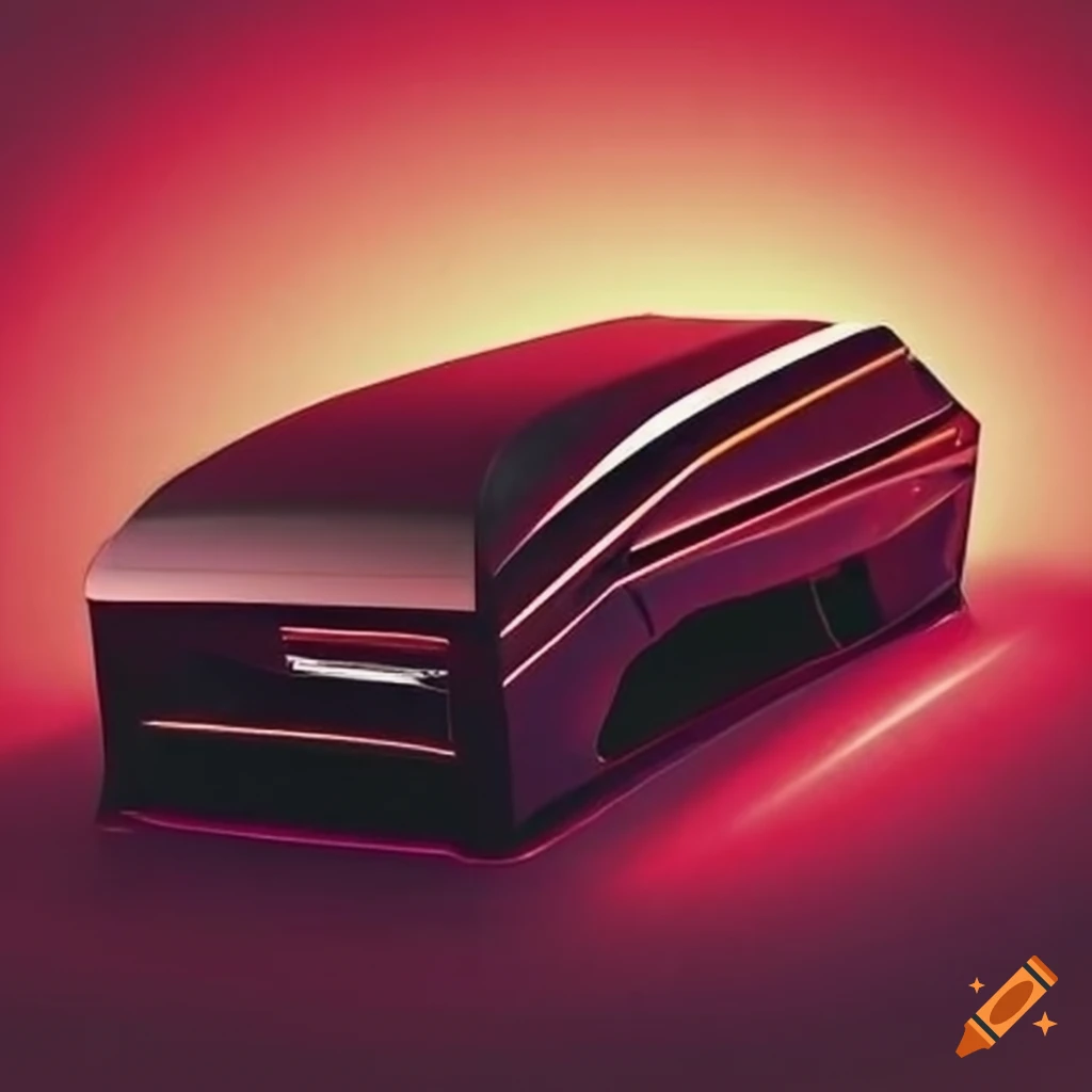 unique car resembling a coffin