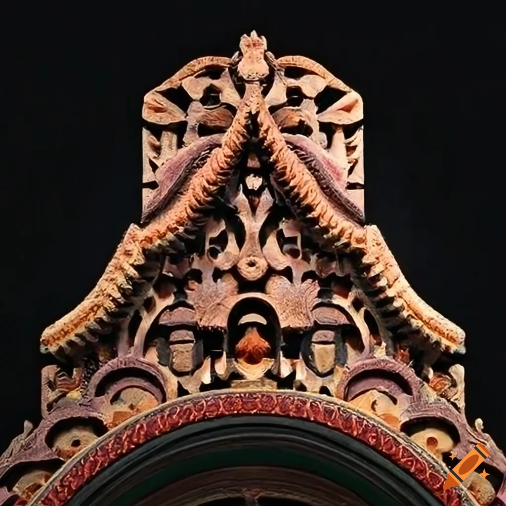 stunning woven carving with Mariachi motif