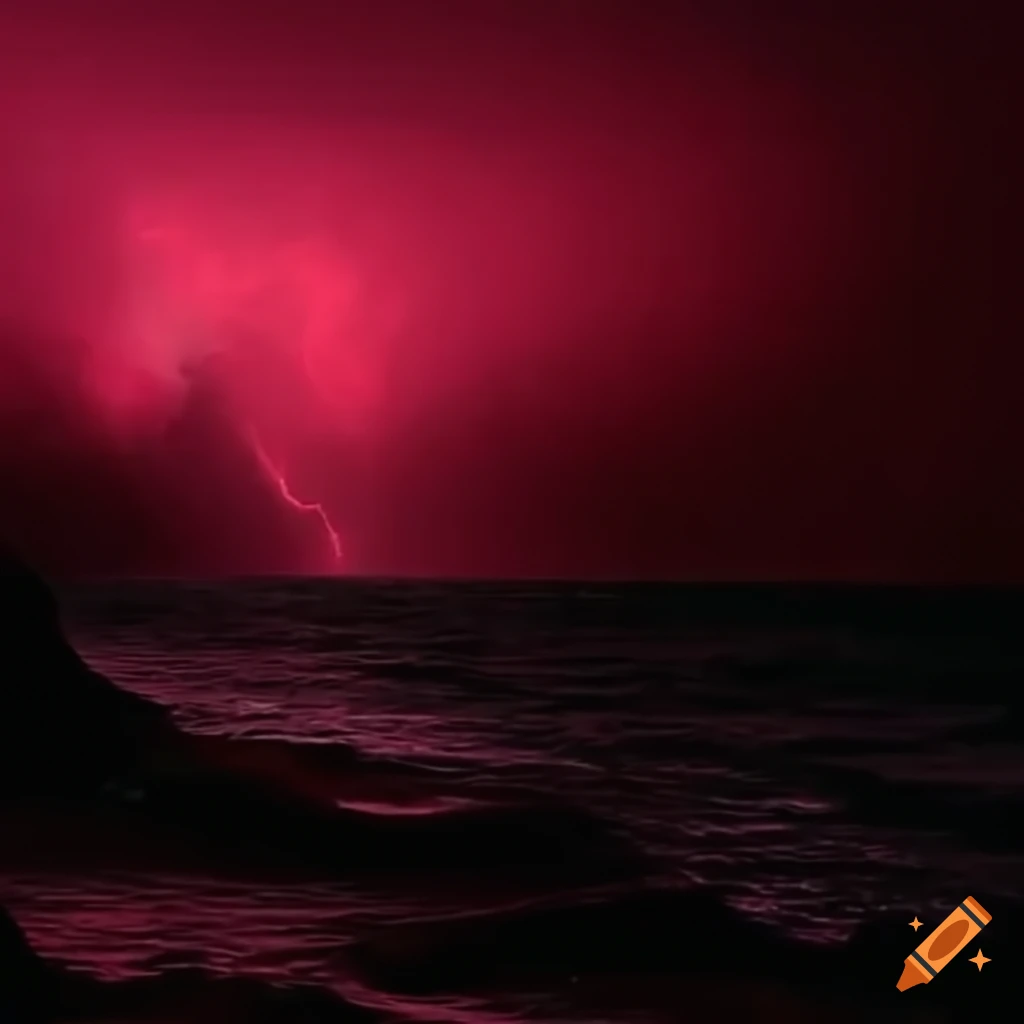 Dark Fantasy Movie Scene With Stormy Ocean Waves dark-fantasy-movie-scene-with-stormy-ocean-waves