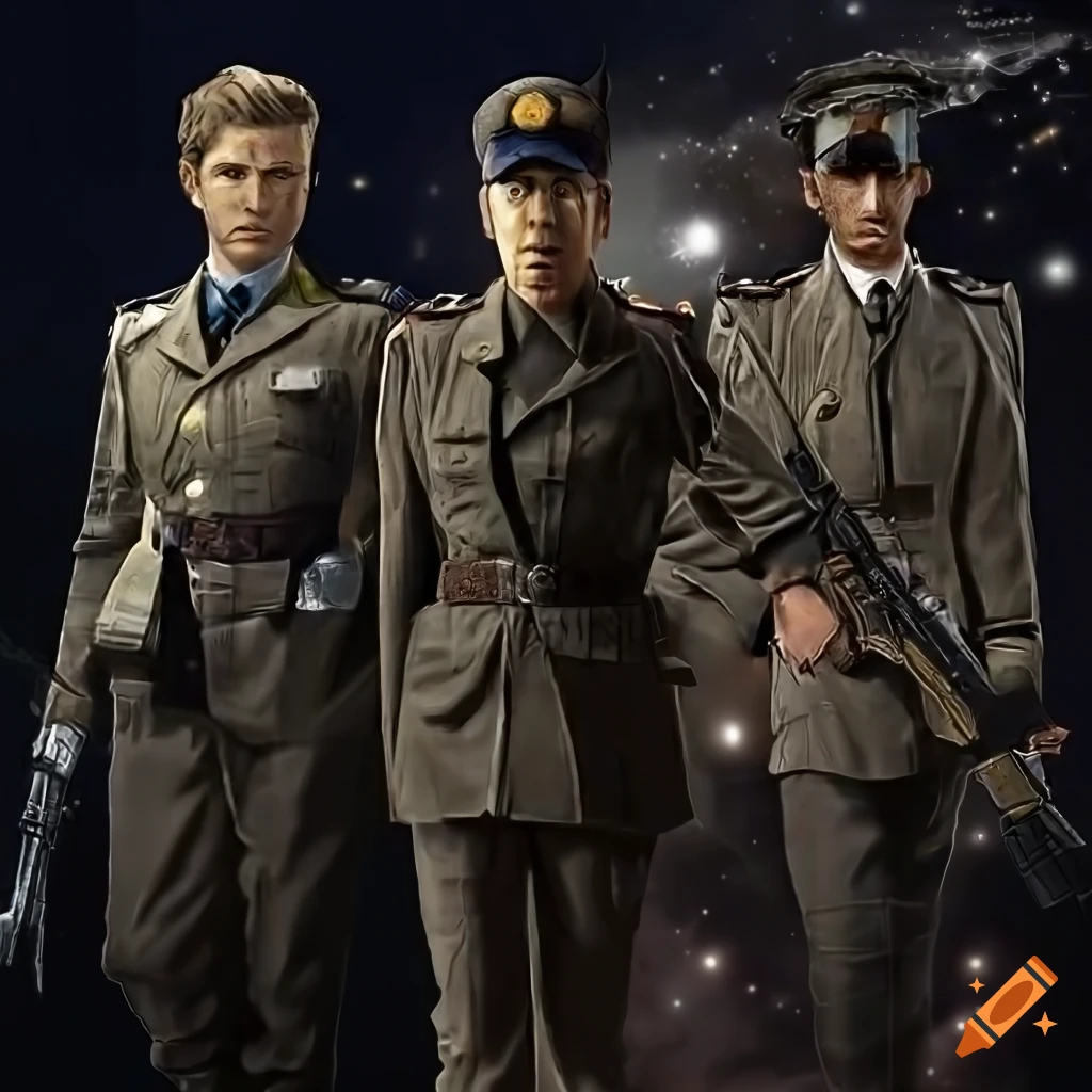 cover art for a sci-fi spy drama TV show 'Frontline'