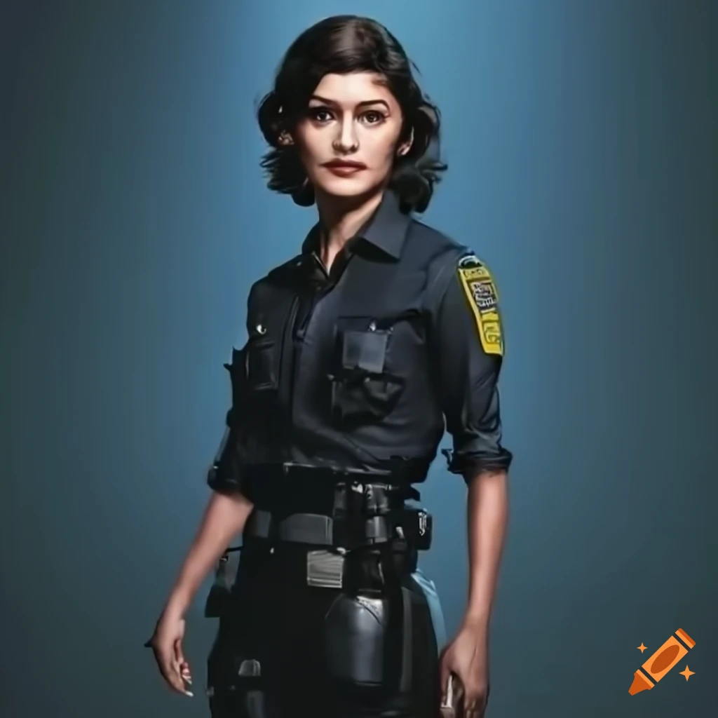 detailed photograph of policewoman Audrey Tautou