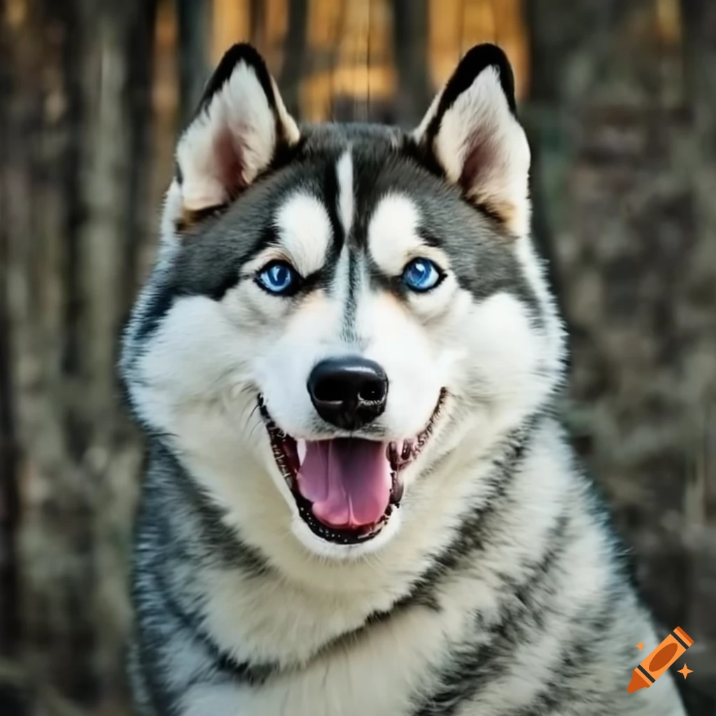 beautiful husky dog