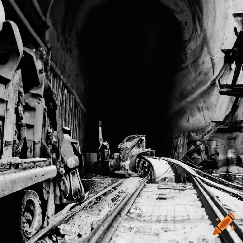 worker operating heavy machinery in tunnel construction