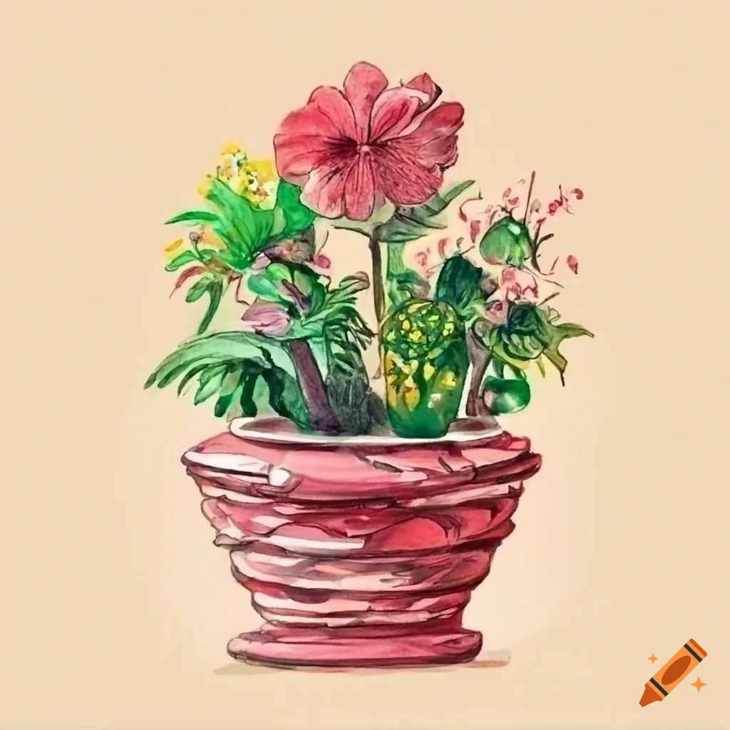 Flower Vase Drawing || How To Draw Flower Pot With Pencil Shade ||  CreativityStudio.. - YouTube
