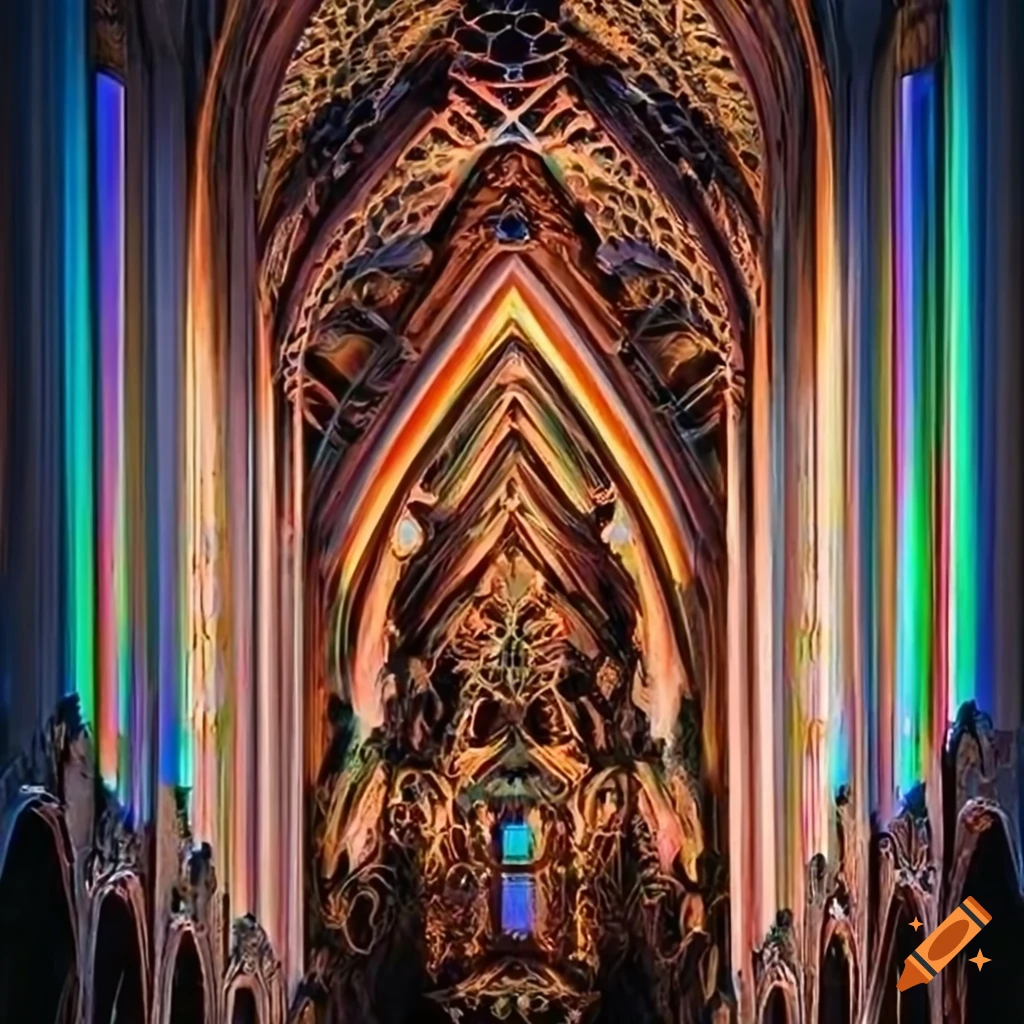 detailed woven light beam art with moth motif