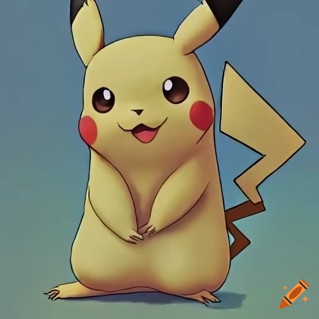 Pikachu holding a pokeball logo on Craiyon