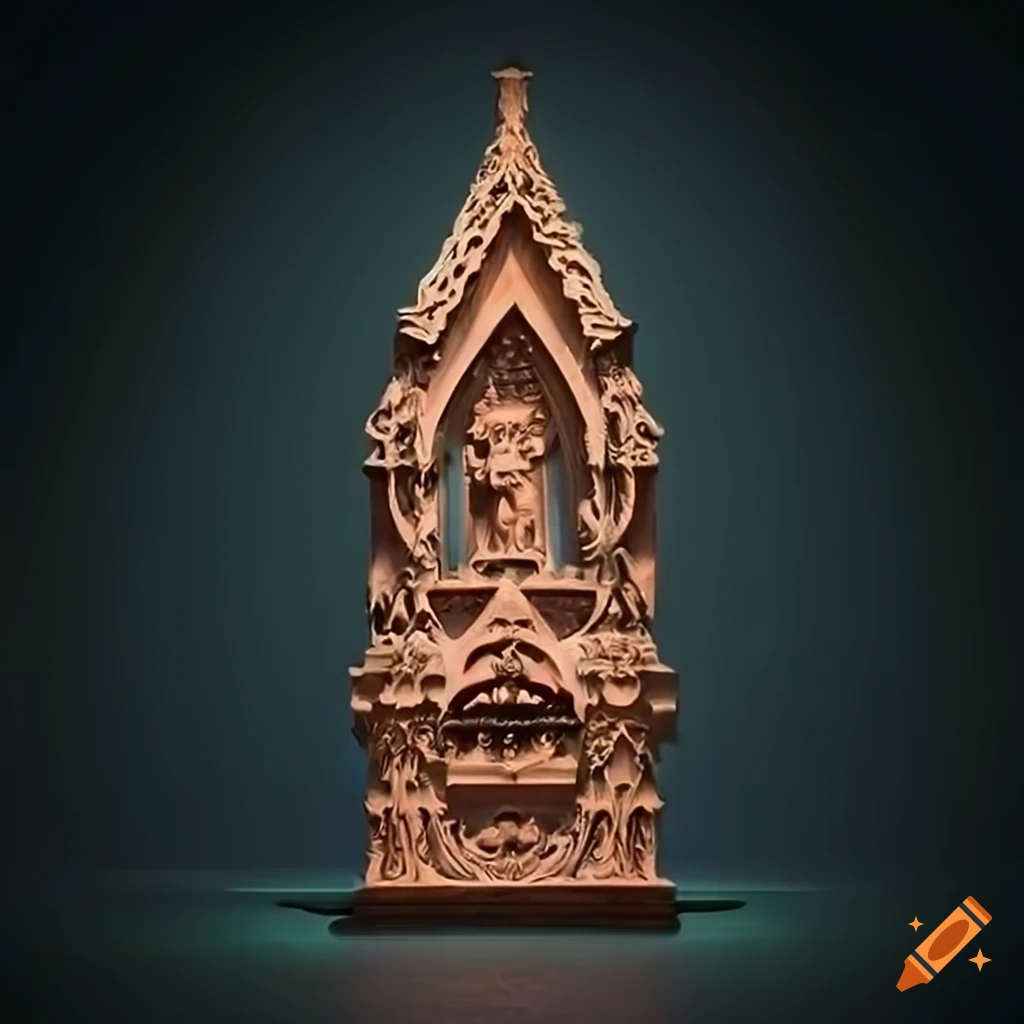 Variegated architectural Stave Carving Style Artwork In High variegated-architectural-stave-carving-style-artwork-in-high