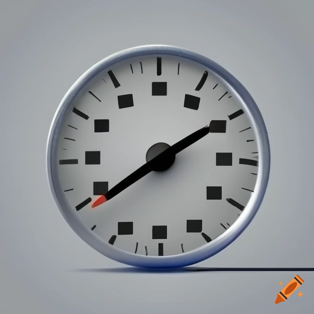 modern white speedometer