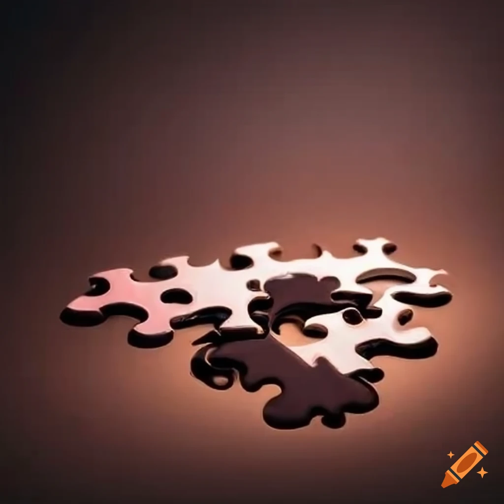 Jigsaw puzzle with a cleaning bot piece