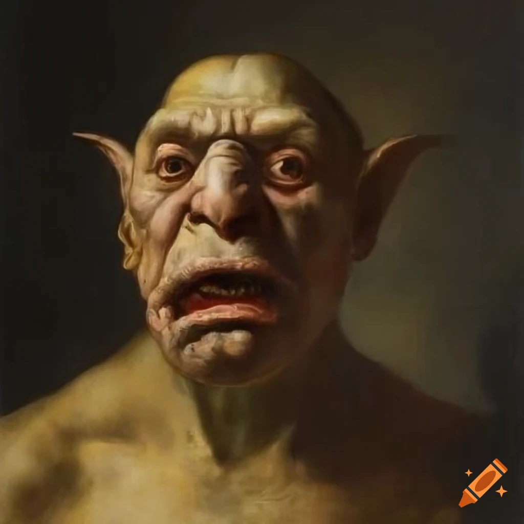 16th century oil painting of an ogre