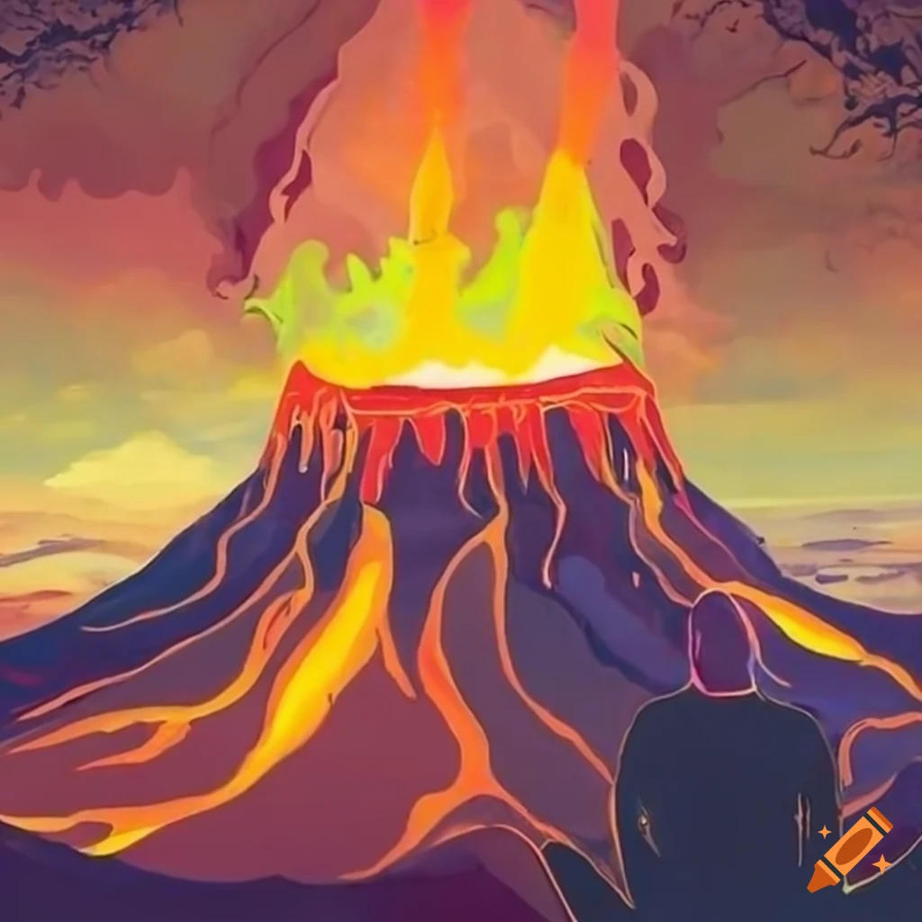 Artwork Of Two Women Meditating With A Volcano In The Background On Craiyon artwork-of-two-women-meditating-with-a-volcano-in-the-background-on-craiyon