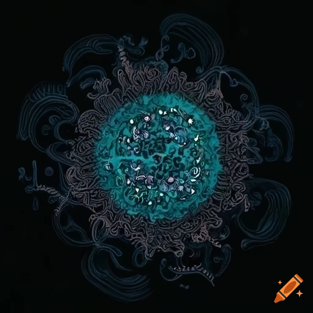 intricate logo design for Biology Club