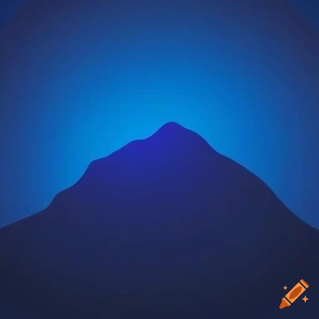 gradient background with mountain shapes