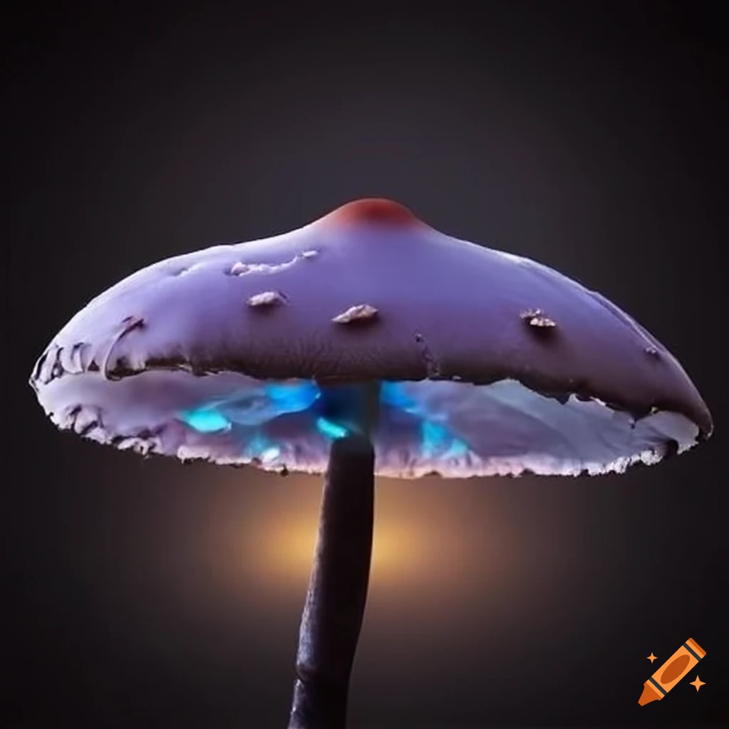 fusion cuisine: parasol mushroom infused with diesel flavor