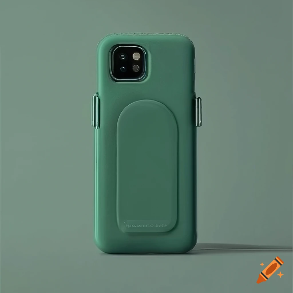 forest green phone case with detachable pocket
