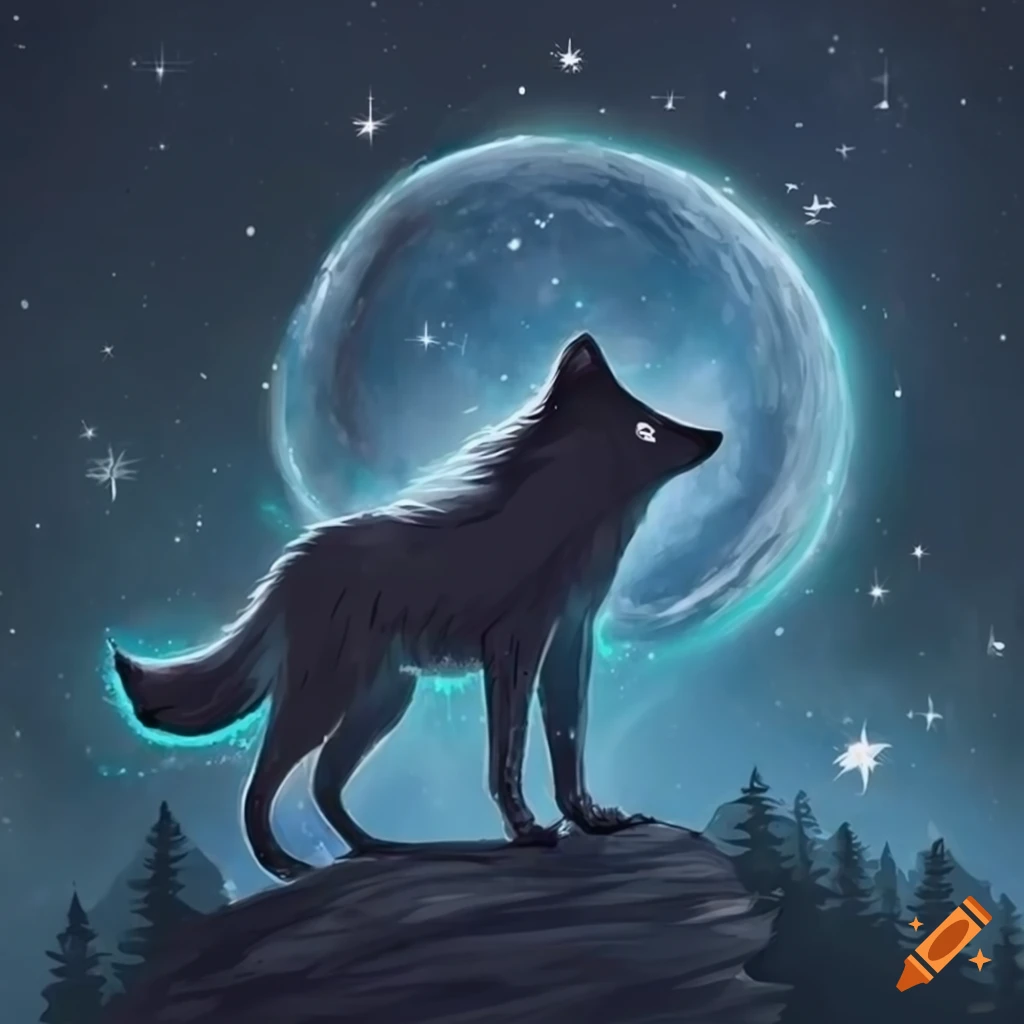 Gray wolf illustration, Gray wolf Pack Drawing Tattoo, wolf howling in the  moonlight, fictional Character, painting png | PNGEgg