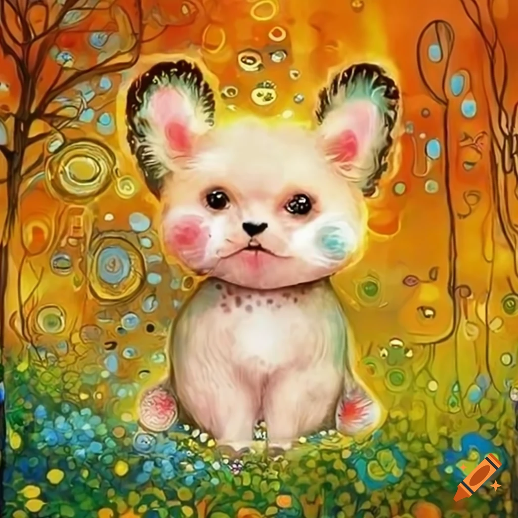 Cute white fluffy bunny staring with big eyes, art mark rryden on Craiyon