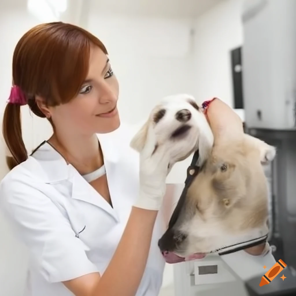 Veterinarian working with animals