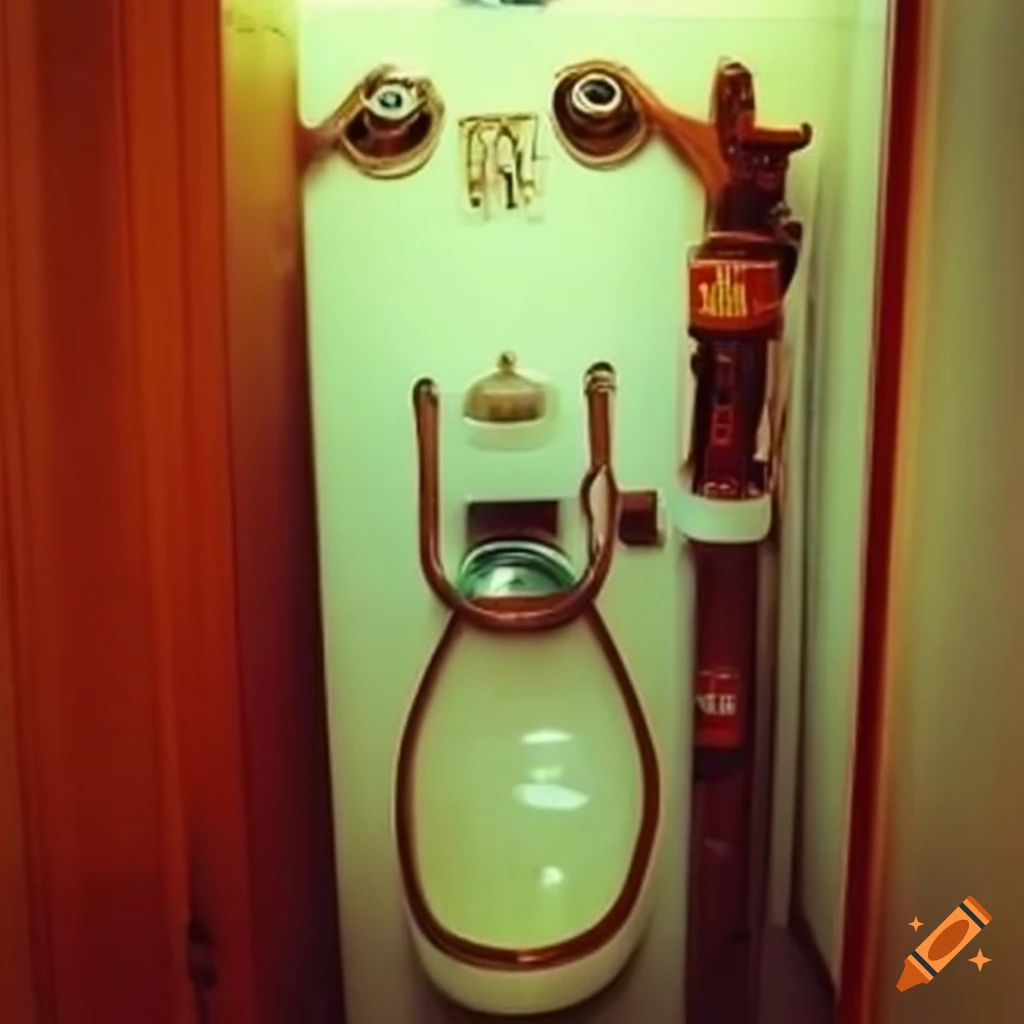 Quirky gas station bathroom