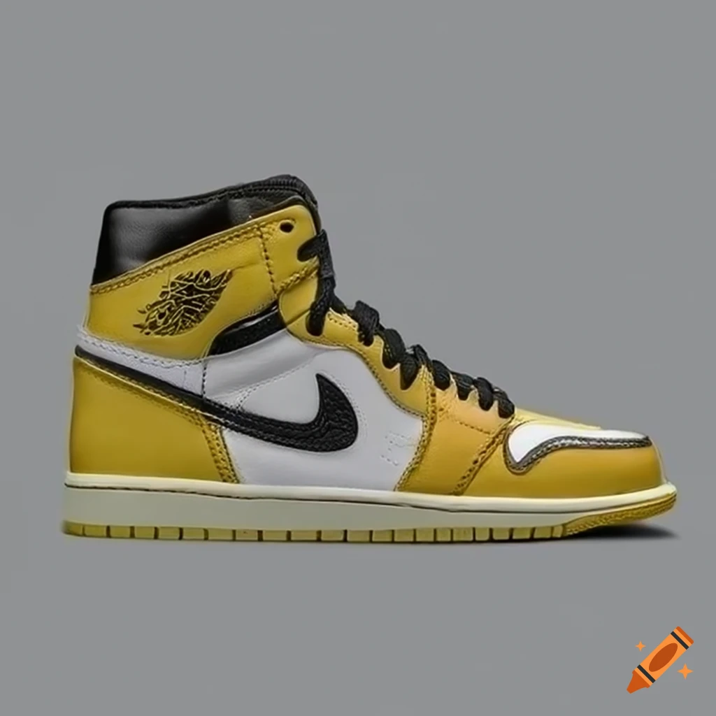 yellow and black jordan 1