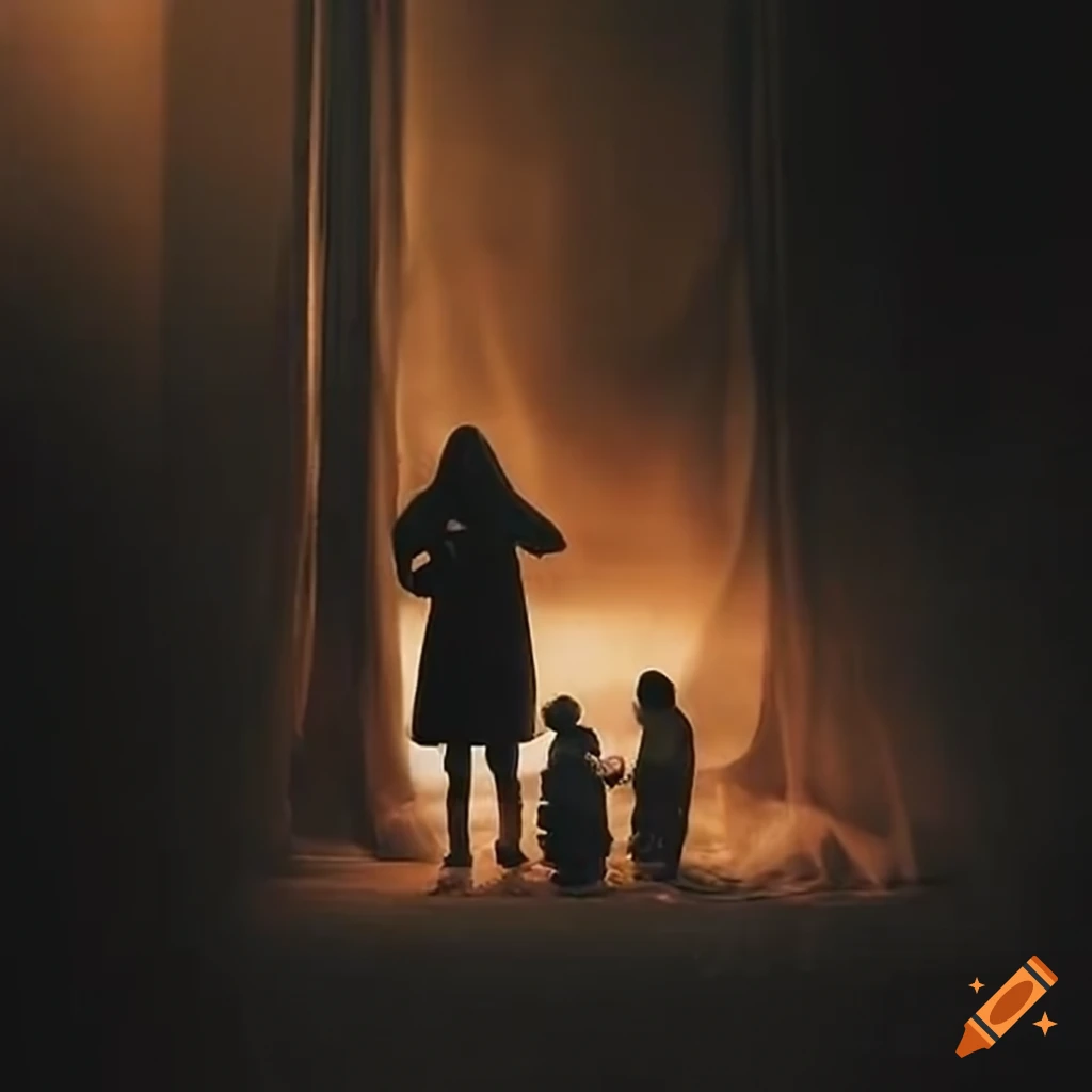portrait of a homeless family