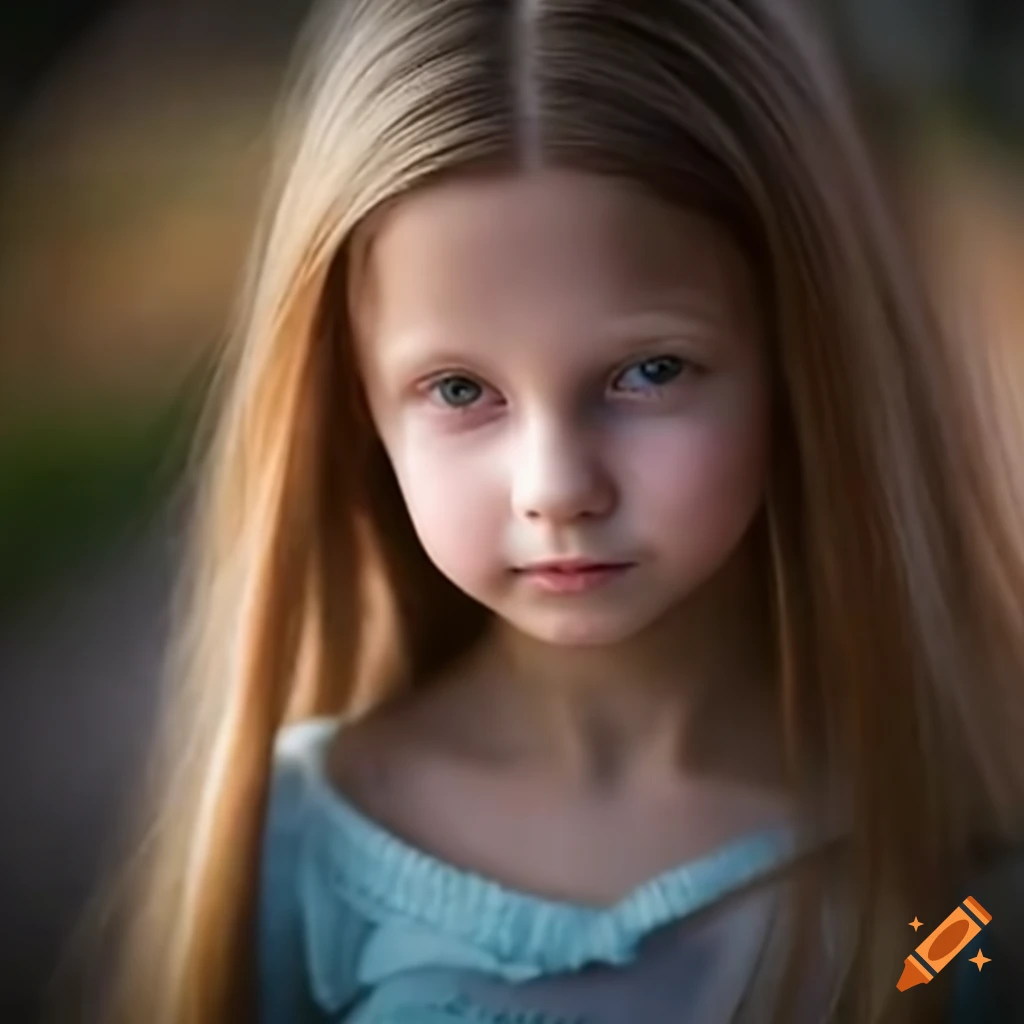 portrait of a 10-year-old Russian girl