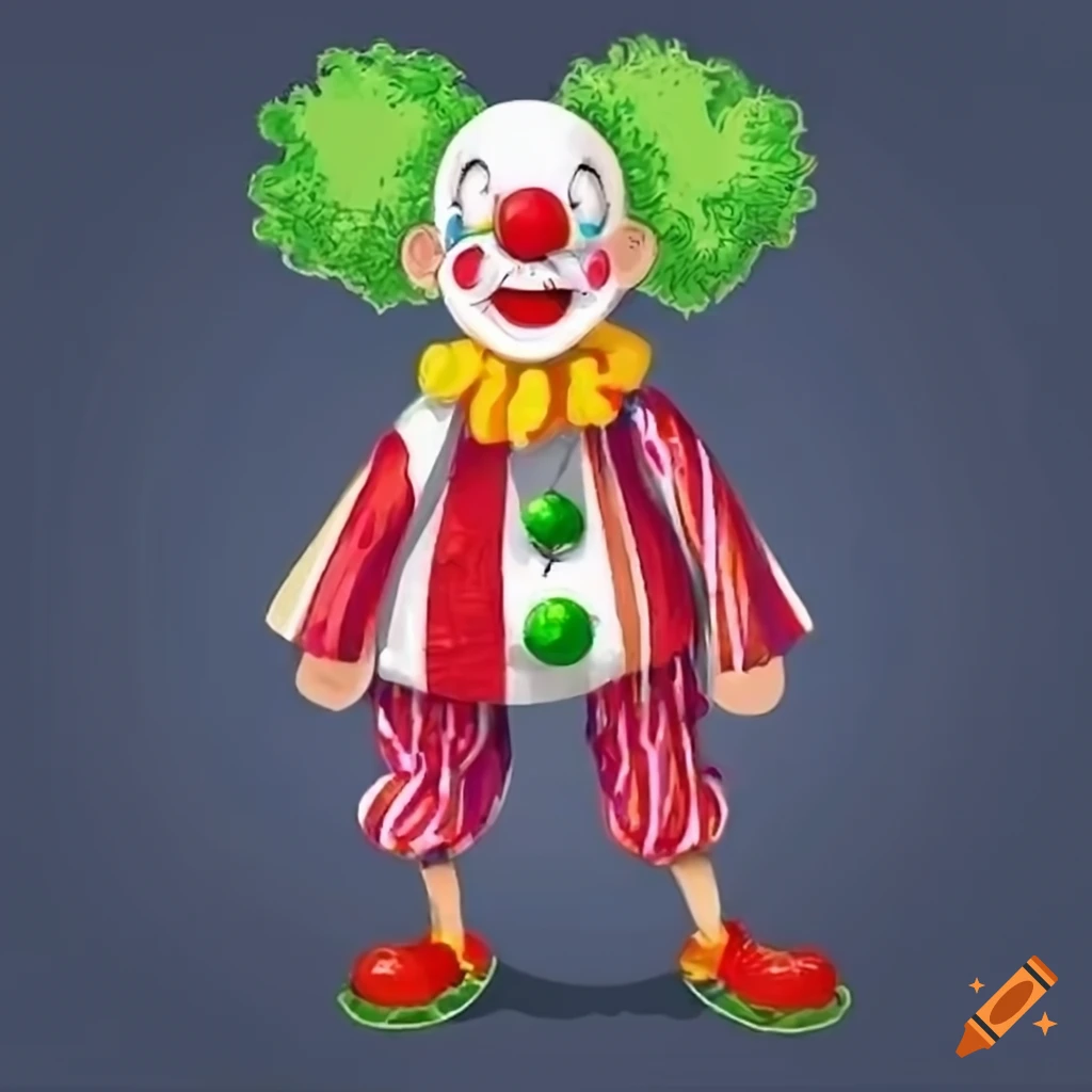 cartoon illustration of a clown