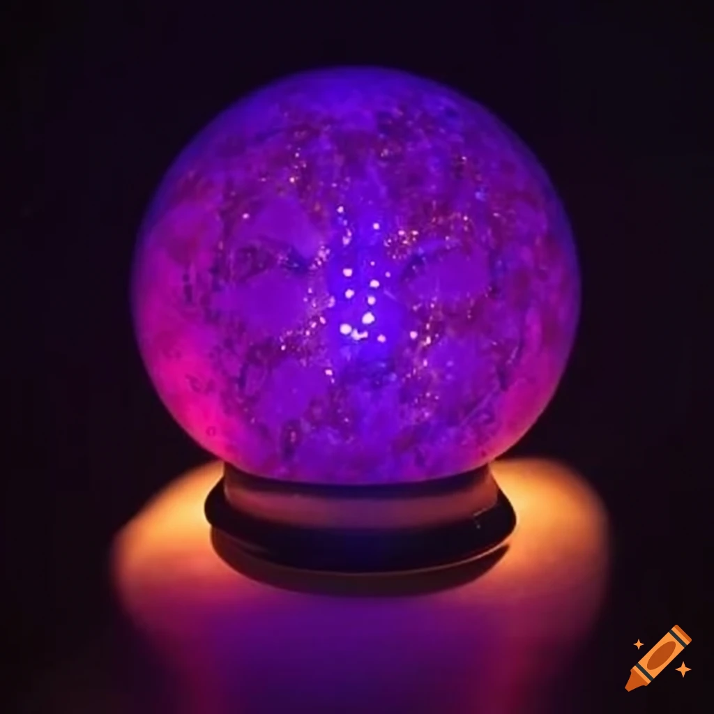 Magical ball emitting light